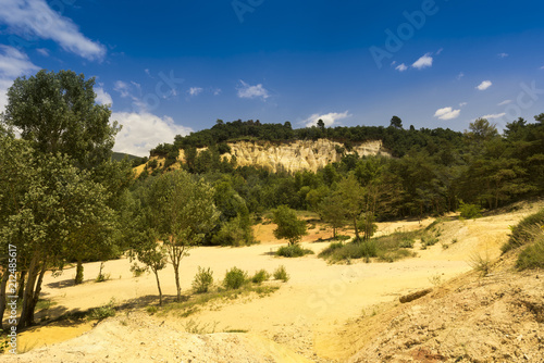 Ocher quarry the Colorado from Rustrel. Vaucluse, Provence, France