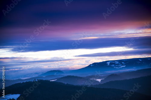 Sunrise in the Mountains at the winter © Ivanica