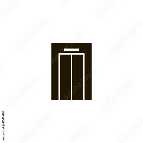 elevator icon. flat design