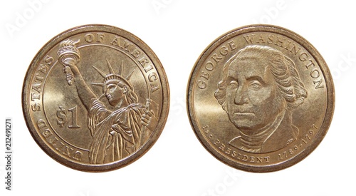 Coin one US dollar (George Washington)