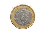coin one euro spain