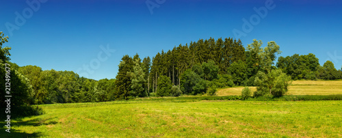 Fototapeta Naklejka Na Ścianę i Meble -  Hügelige Ideal Landschaft im Sommer