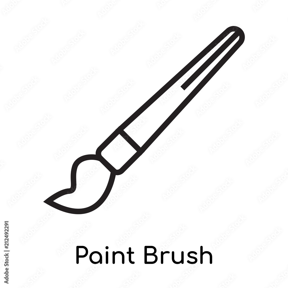 Paint Brush icon vector sign and symbol isolated on white background, Paint Brush logo concept Paint Brush icon vector sign and symbol isolated on white background, Paint Brush logo concept