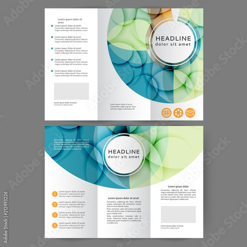 Color tri fold business brochure