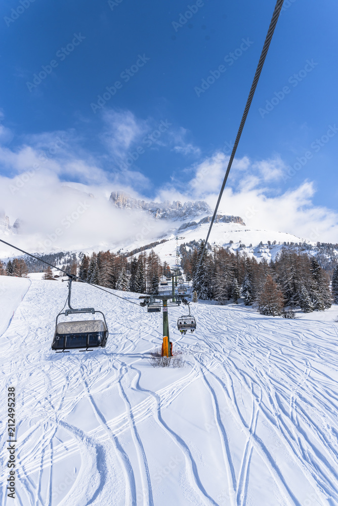 Winter landscape in Dolomites Mountains Winter landscape in Dolomites Mountains