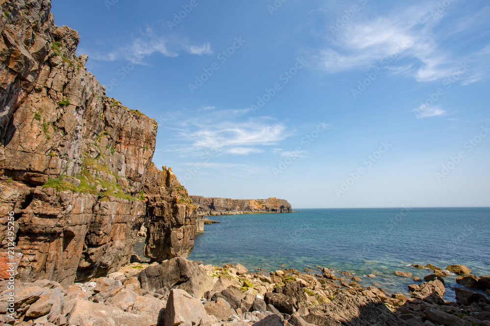 Summer views along the Pembrokeshire Coast Path in South Wales Summer views along the Pembrokeshire Coast Path in South Wales