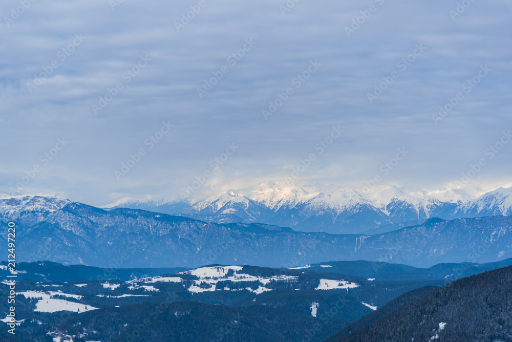 Fototapeta premium Ski resort in Dolomites Mountains