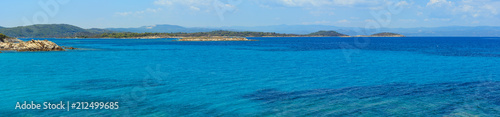 Aegean sea coast panorama (Chalkidiki, Greece). © wildman