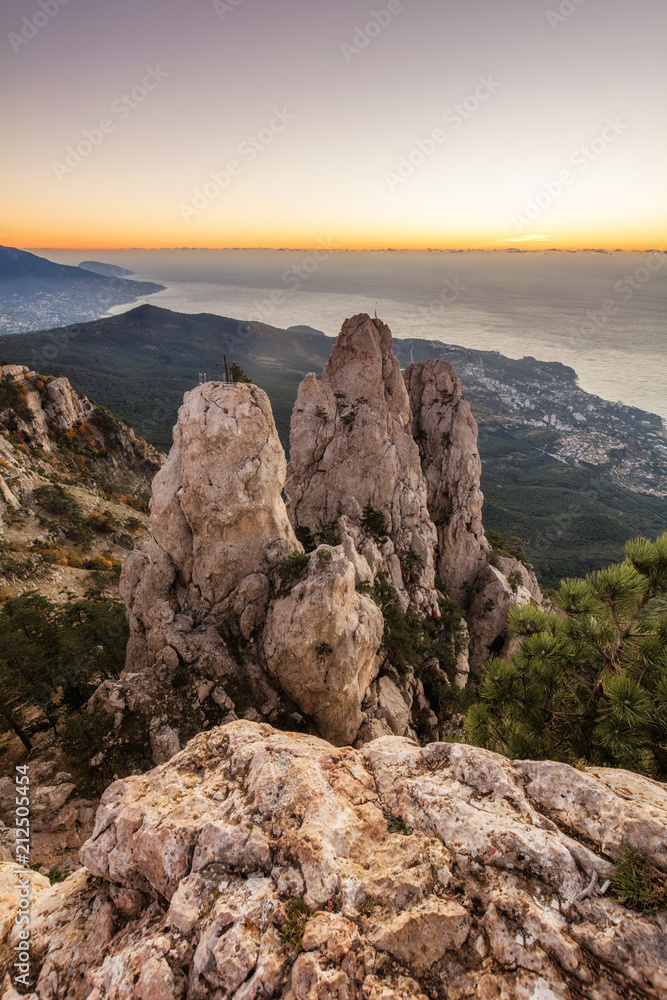 Mountain range Ai-Petri, the Republic of Crimea.