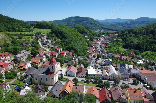View of Štramberk from the lookout tower 