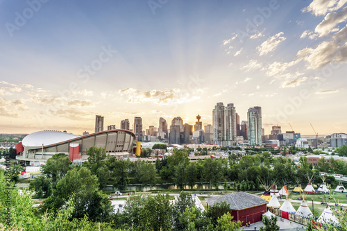 Beautiful panorama of Calgary, Alberta, Canada photo