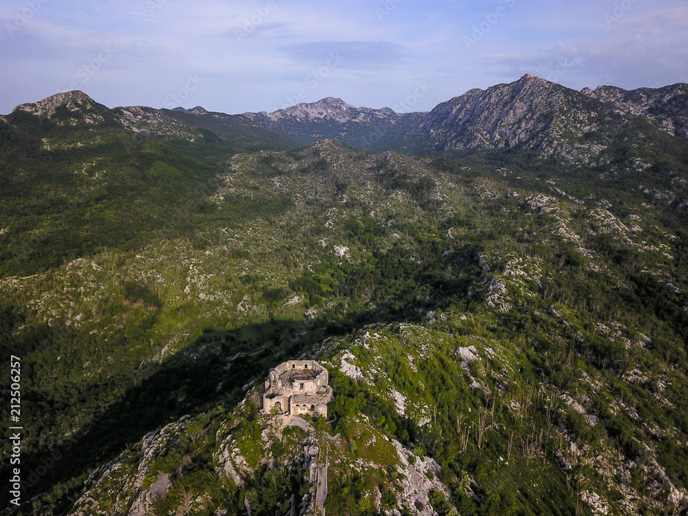 Fototapeta premium Fort Stražnik, Orjen Mountain, Montenegro