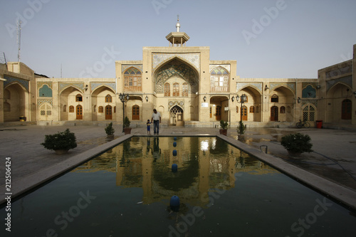 Courtyard of a mosque in Kermanshah, Iran
