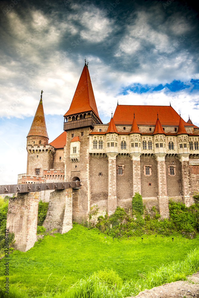 Corvinesti medieval castle, Hunedoara, Romania