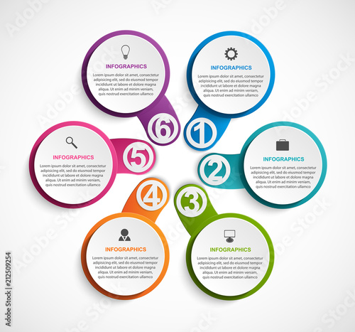 Abstract options infographics template. Infographics for business presentations or information banner.