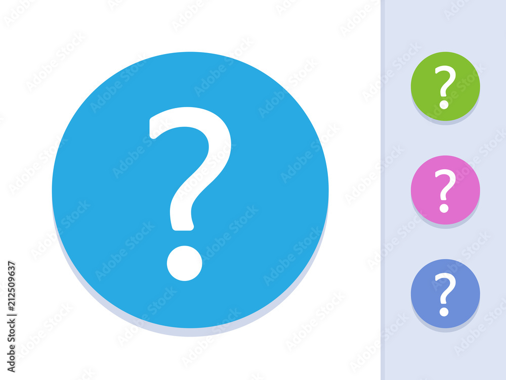 Question Mark - Simple Buttons Question Mark - Simple Buttons