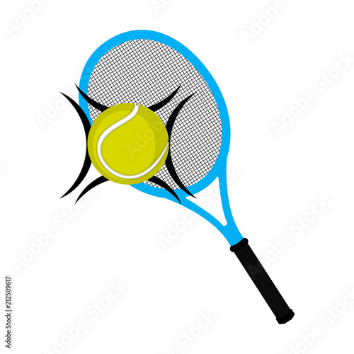 Tennis racket and a ball icon