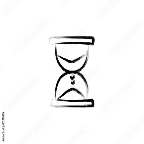 hourglass sketch style illustration