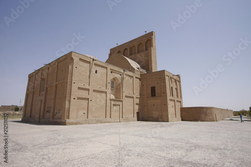 Side view of the Shaykh Zayn Al-Din Mausoleum in Taybad, Iran photo