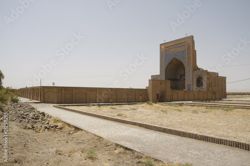View of the Shaykh Zayn Al-Din Mausoleum in Taybad, Iran photo