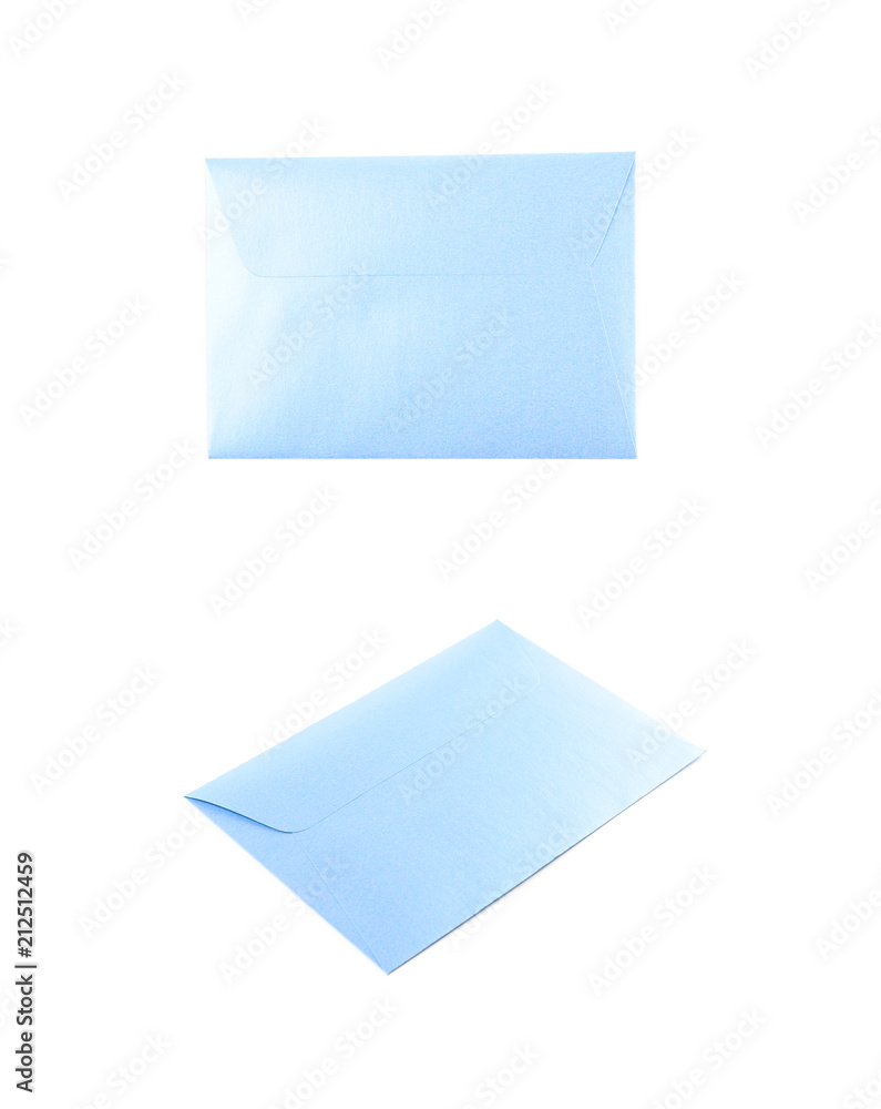 Closed paper envelope isolated Closed paper envelope isolated