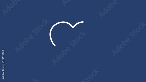 Animation drawing Set of popular social media icons