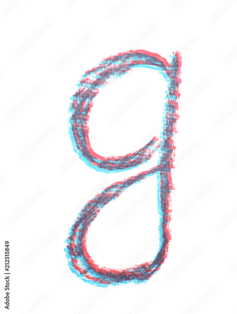 Single hand drawn letter isolated Single hand drawn letter isolated