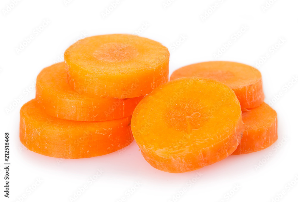 Fresh carrot on white background Fresh carrot on white background
