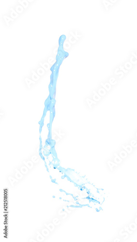 Splash of liquid in motion isolated