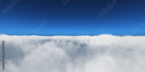 Fototapeta Naklejka Na Ścianę i Meble -  fly over clouds