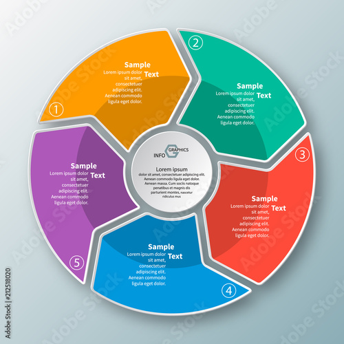 Abstract 3D Paper Infographics