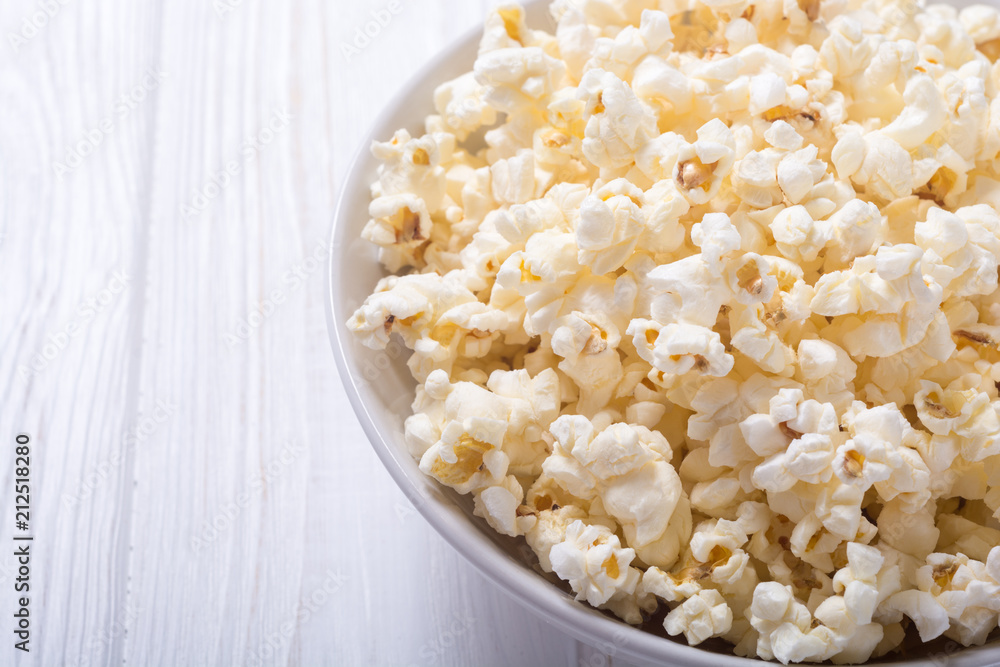 Popcorn snack in bowl Popcorn snack in bowl