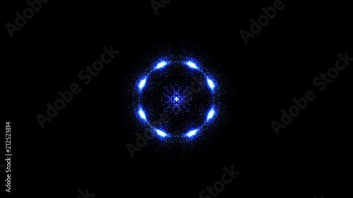 キラキラパーティクル サークル ブルー