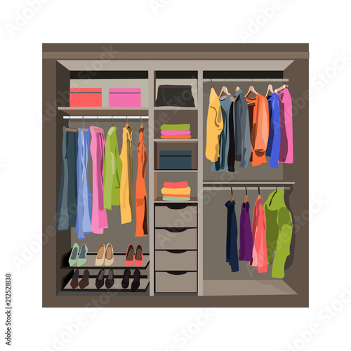 clothing rack, cloth rail. shop display element. vector illustration isolated on white background. 
