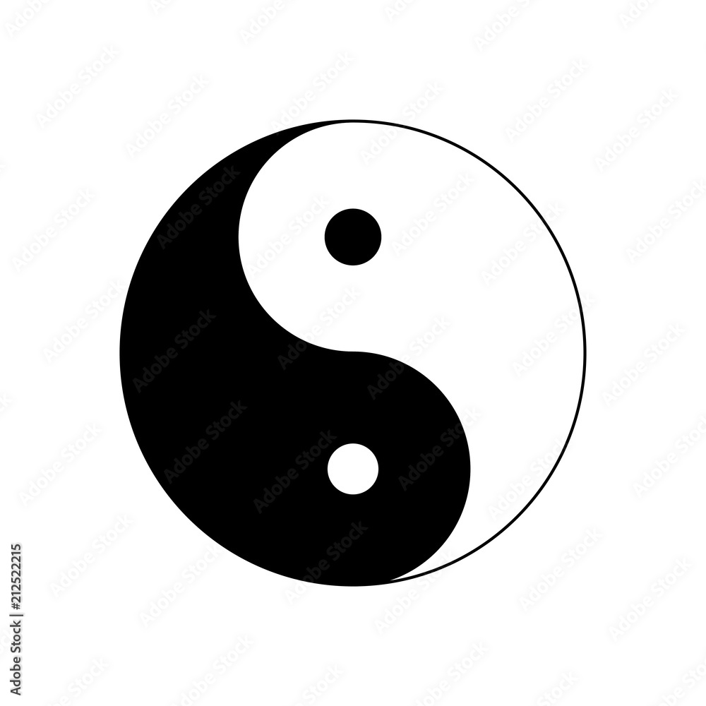 Yin yang icon, vector Yin yang icon, vector