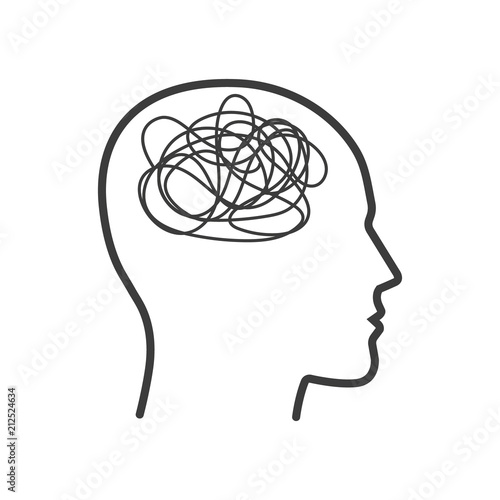 Head. Squiggle. Vector.