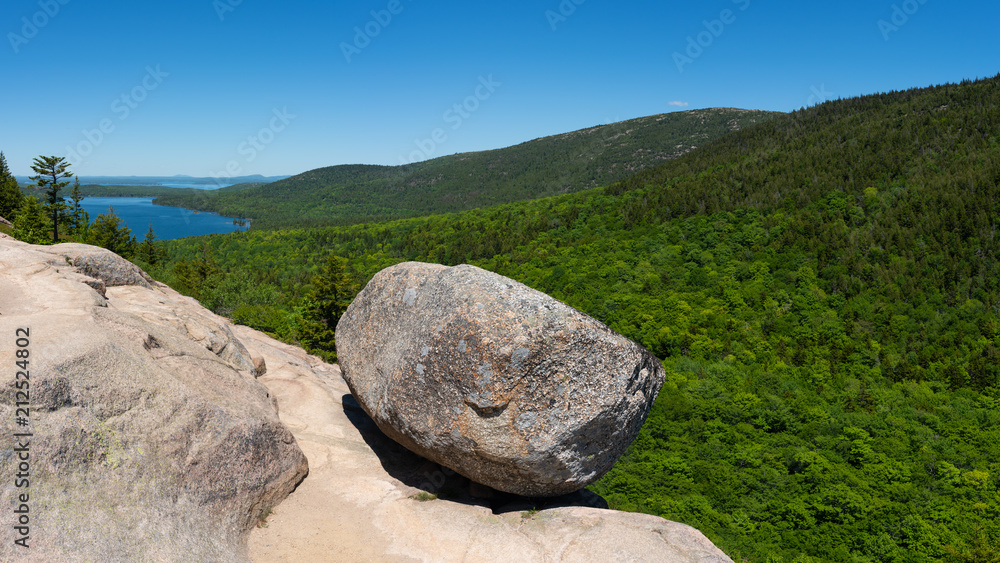 Bubble Rock in Acadia National Park Bubble Rock in Acadia National Park