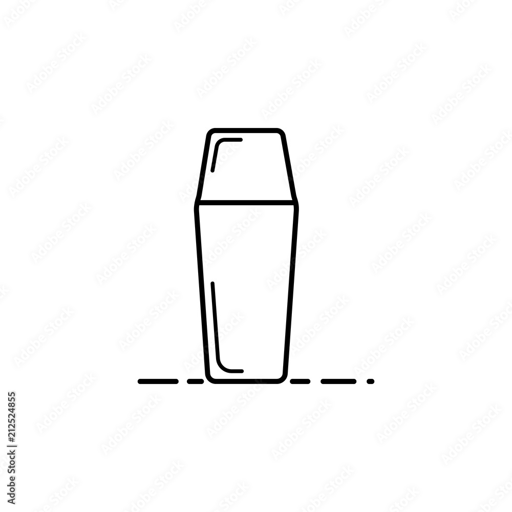 shampoo icon. Element of make up and cosmetics icon for mobile concept and web apps. Outline dusk style shampoo icon can be used for web and mobile