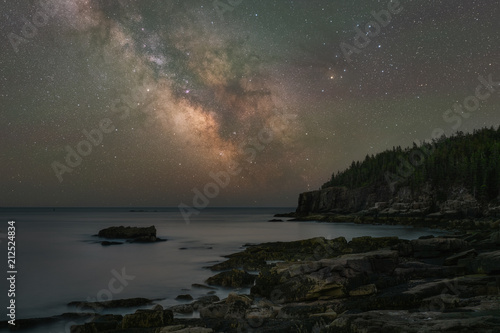 Milky Way Galaxy over Acadia National Park in Maine 