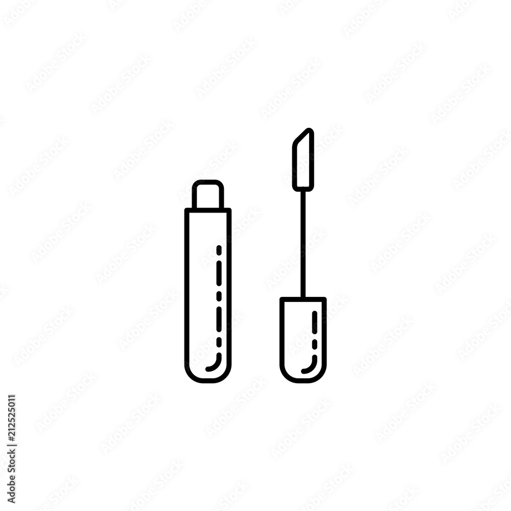 lipstick brush icon. Element of make up and cosmetics icon for mobile concept and web apps. Outline dusk style lipstick brush icon can be used for web and mobile lipstick brush icon. Element of make up and cosmetics icon for mobile concept and web apps. Outline dusk style lipstick brush icon can be used for web and mobile