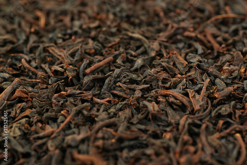 Surface covered with tea leaves