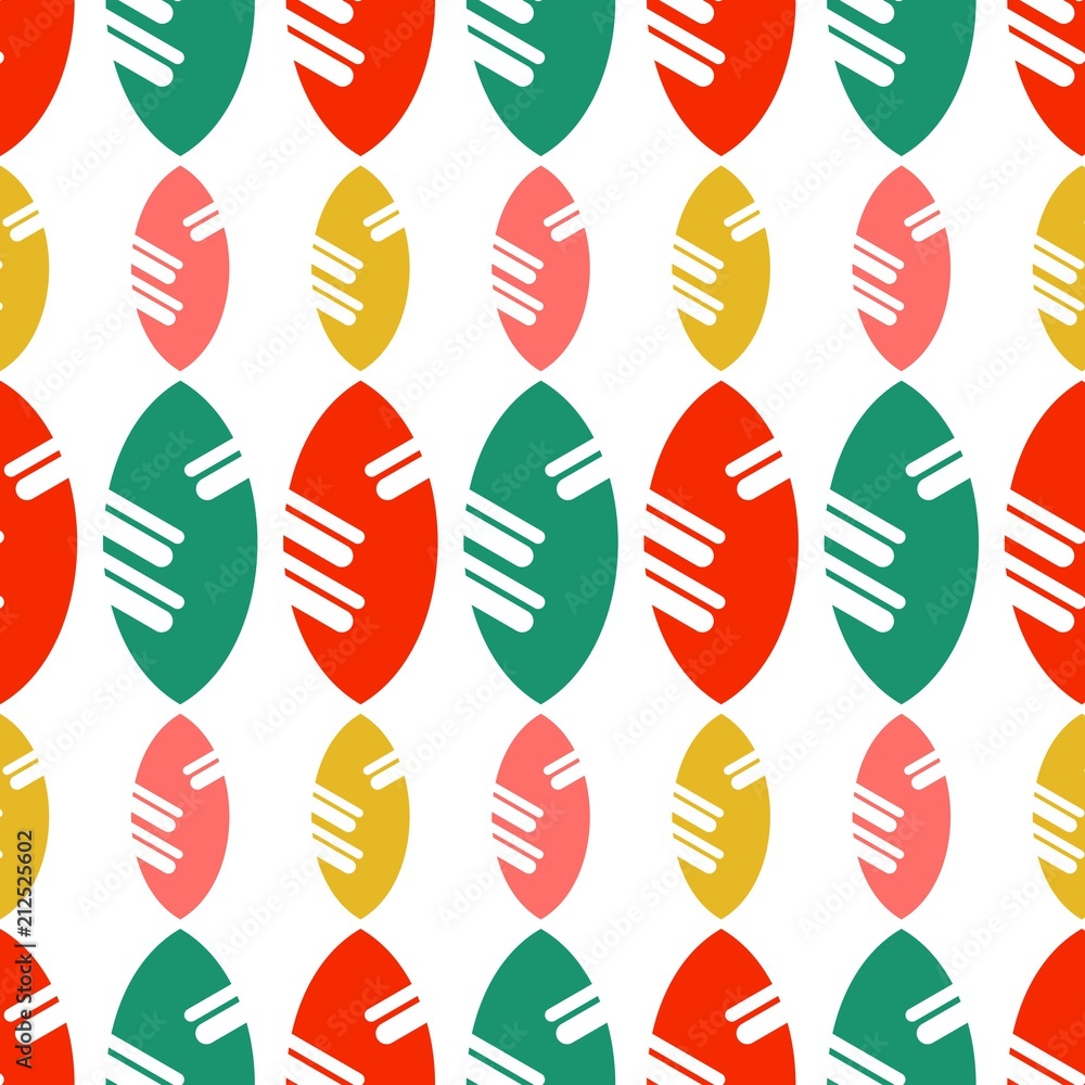 Seamless leaf pattern vector. Seamless leaf pattern vector.