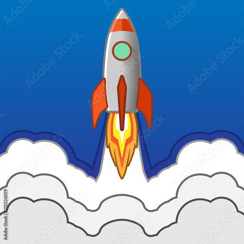 Fototapeta Naklejka Na Ścianę i Meble -  Rocket Vector Illustration