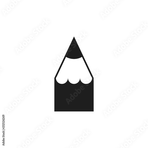 Pencil icon. Vector. Isolated.