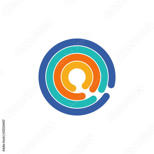 colored Infographic sunburst chart illustration. Element of business chart for mobile concept and web apps. Infographic sunburst chart can be used for web and mobile