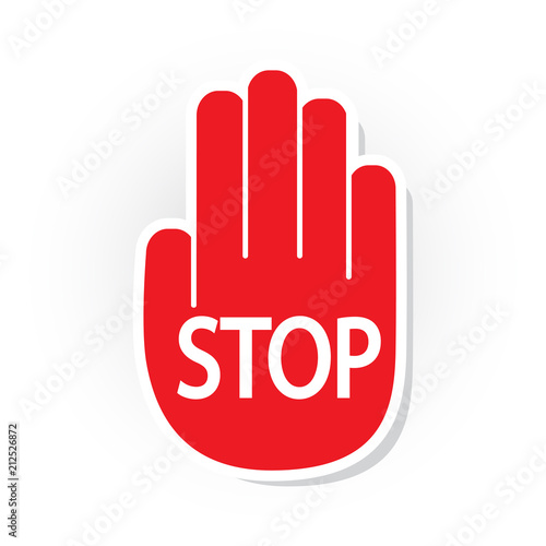 STOP Hand Sign