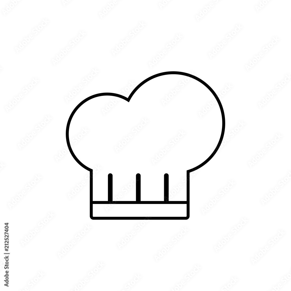 chef's hat icon. Element of kitchen appliances icon for mobile concept and web apps. Thin line chef's hat icon can be used for web and mobile. Premium icon chef's hat icon. Element of kitchen appliances icon for mobile concept and web apps. Thin line chef's hat icon can be used for web and mobile. Premium icon