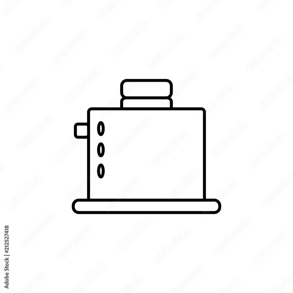 toaster icon. Element of kitchen appliances icon for mobile concept and web apps. Thin line toaster icon can be used for web and mobile. Premium icon toaster icon. Element of kitchen appliances icon for mobile concept and web apps. Thin line toaster icon can be used for web and mobile. Premium icon
