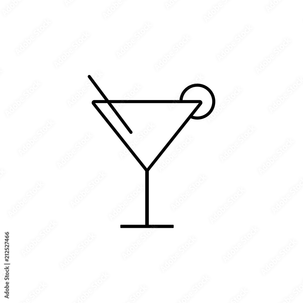 cocktail glass icon. Element of kitchen appliances icon for mobile concept and web apps. Thin line cocktail glass icon can be used for web and mobile. Premium icon cocktail glass icon. Element of kitchen appliances icon for mobile concept and web apps. Thin line cocktail glass icon can be used for web and mobile. Premium icon