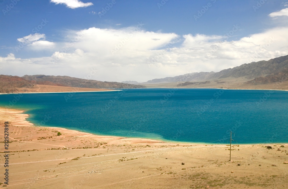 The Orto-Tokoy Water Reservoir on the way to Kochkor and Naryn City, Kyrgyzstan